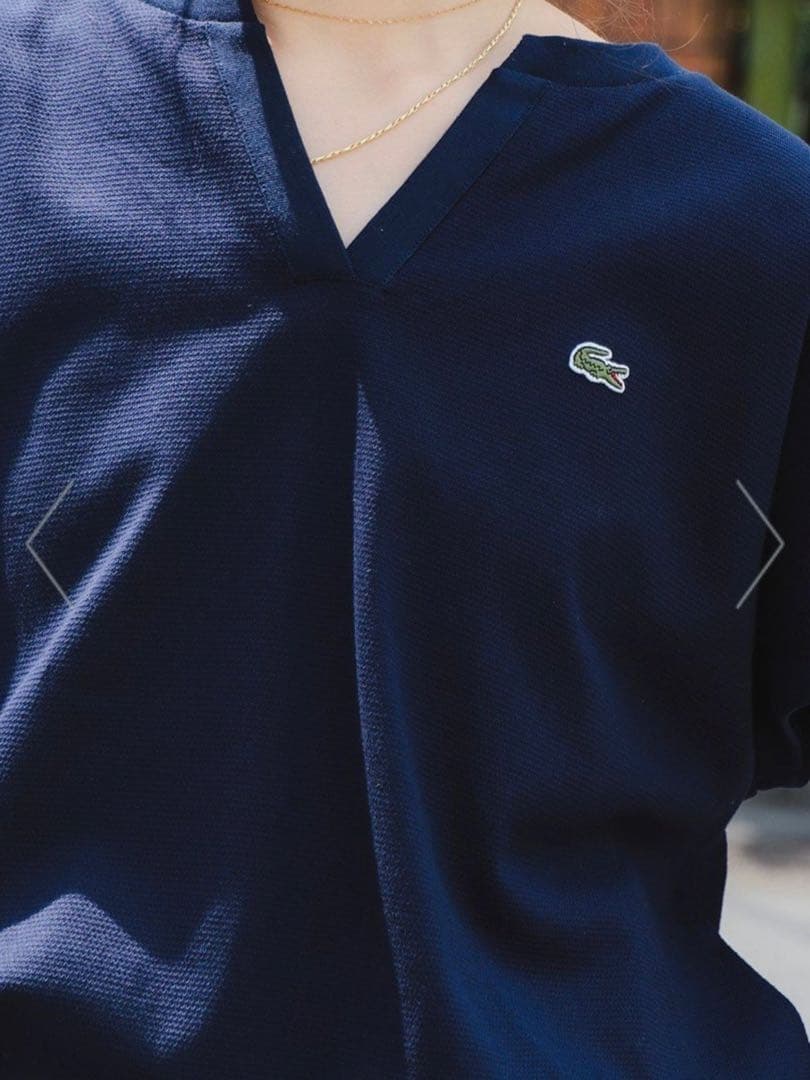 LACOSTE ハーフスリーブ Tシャツ ネイビー