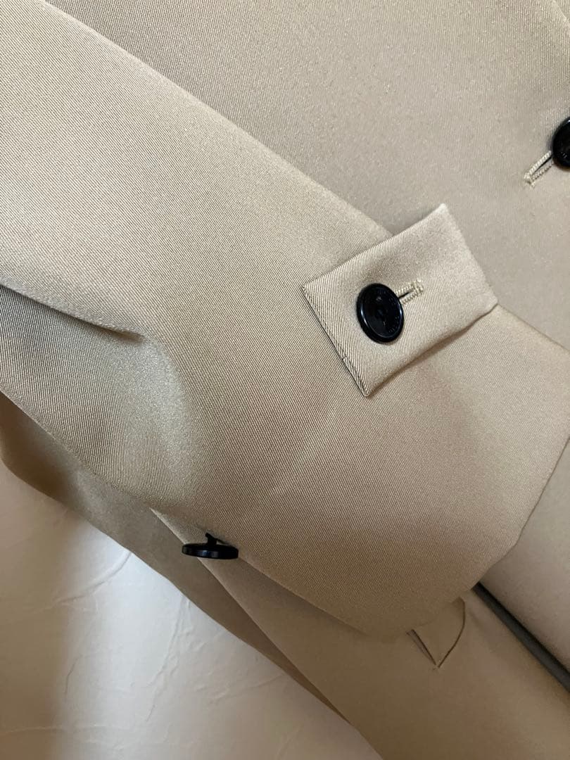 トゥモローランドコレクション　カバートクロス スタンドカラーコート