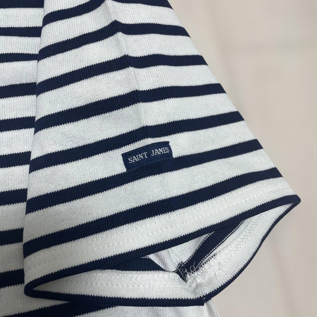 新品　セントジェームス　ウェッソン　ルーズ　Tシャツ　ボーダー　T3 ネイビー