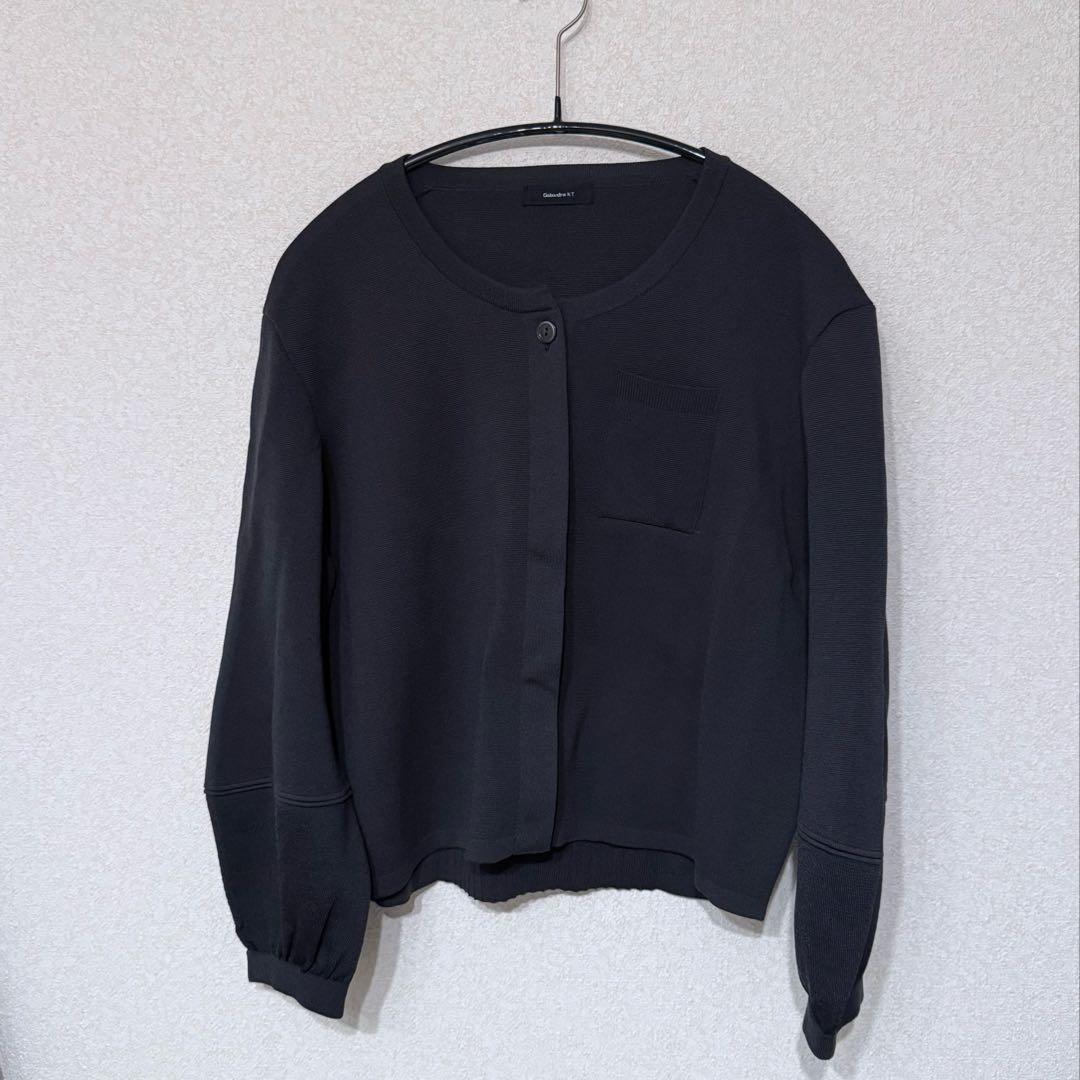 【未使用美品】ミラノリブショートジャケット 9号 黒 手洗い可 通勤 冠婚