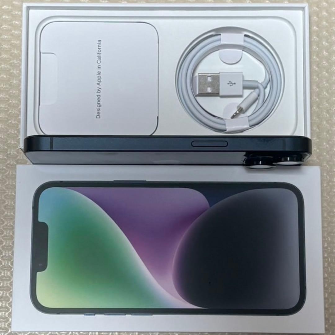 バッテリー最大容量100% iPhone14 128GB SIMフリー 本体 黒