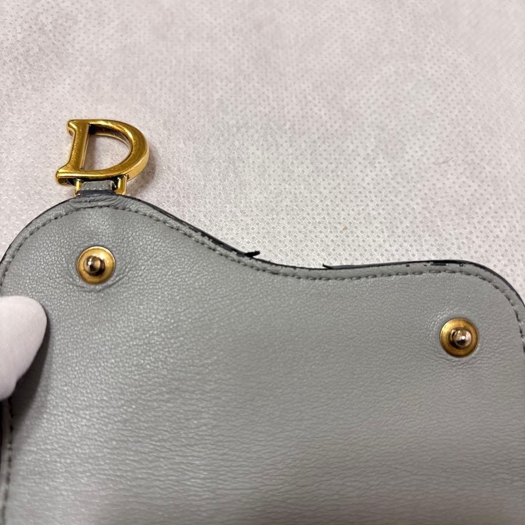 リ*コ様 Christian Dior Saddle Lotus三つ折り財布 ブ