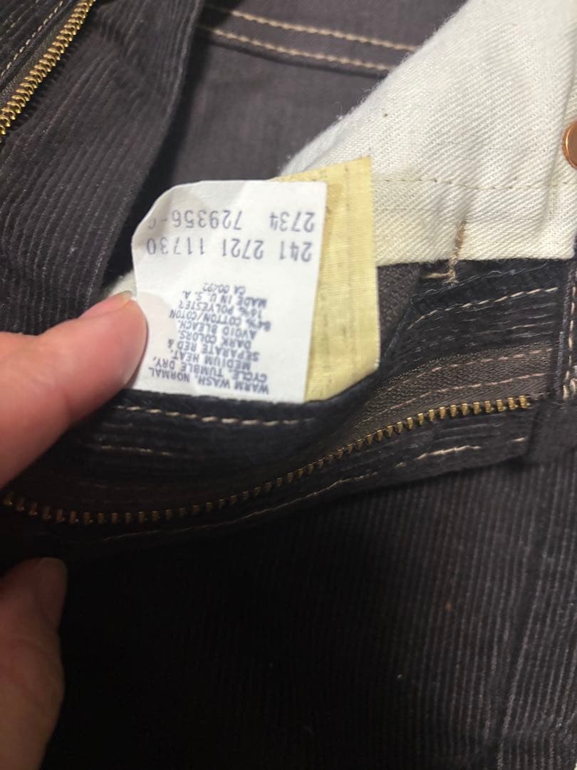 VINTAGE デッドストック　Lee ridersコーデュロイ　42TALON
