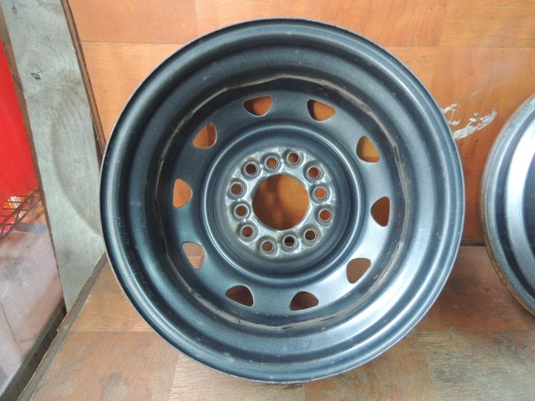 C5　13×4.00B スチールホイール　4本　4穴マルチ　サビ、小傷有り