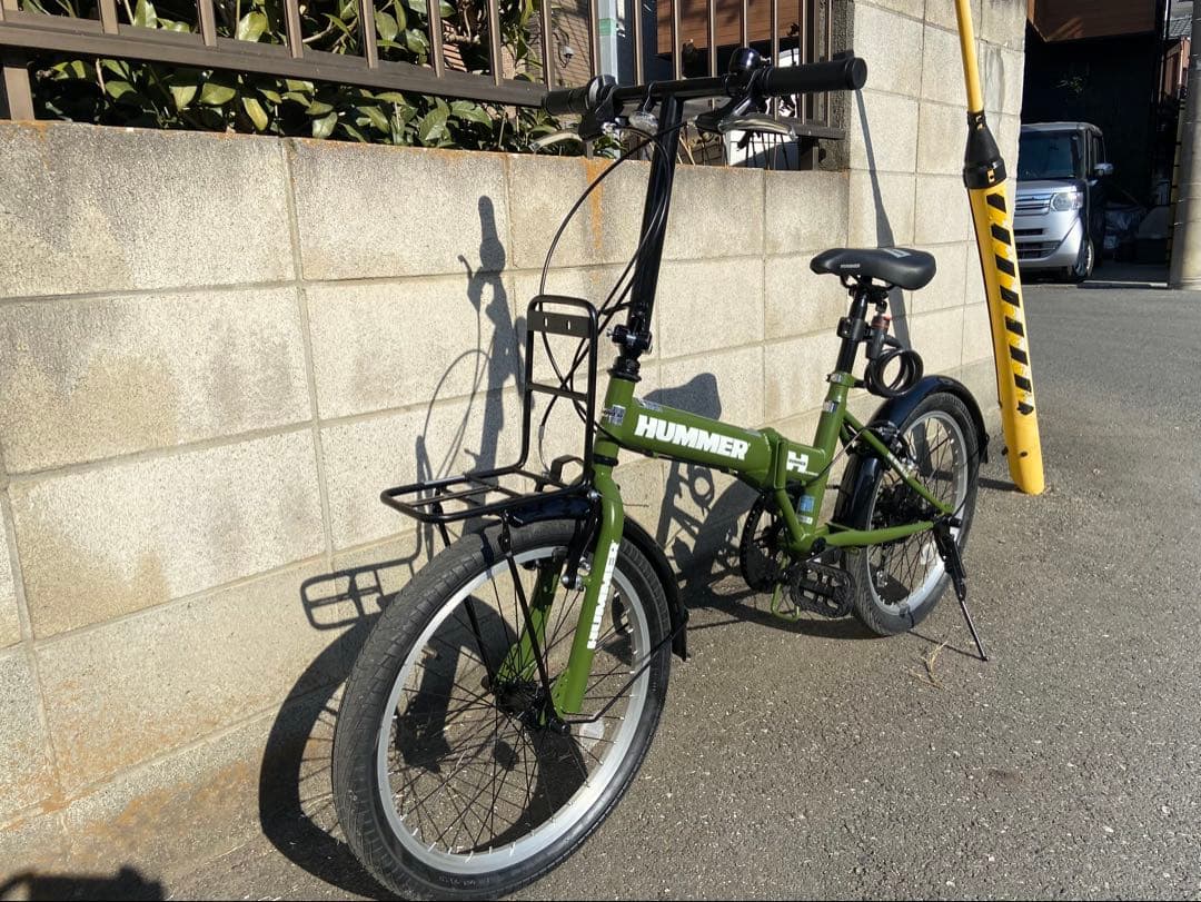 だ*る様 ハマー HUMMER 折りたたみ自転車　２０インチ６段ギア
