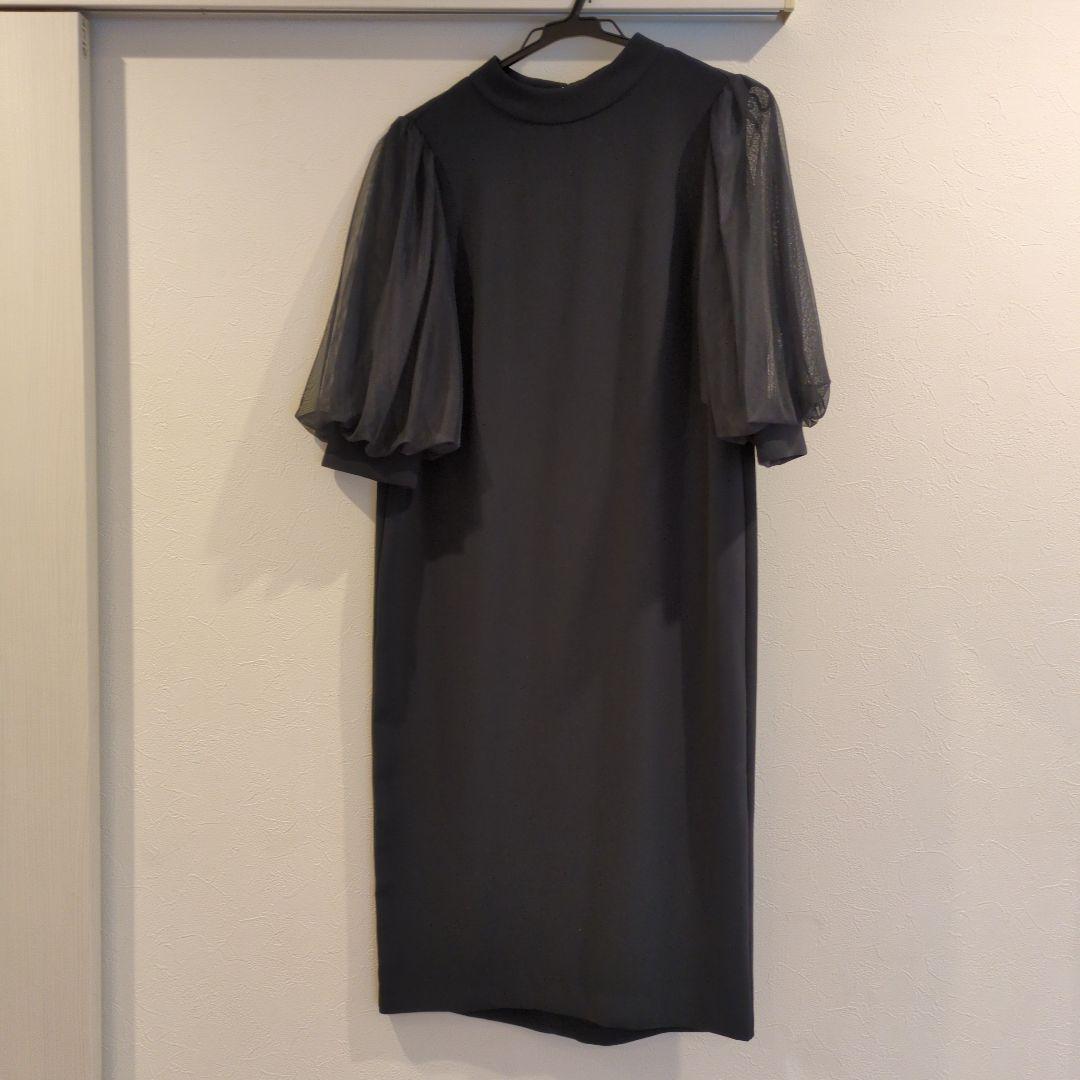FENNEL　チュールスリーブバックリボンワンピース