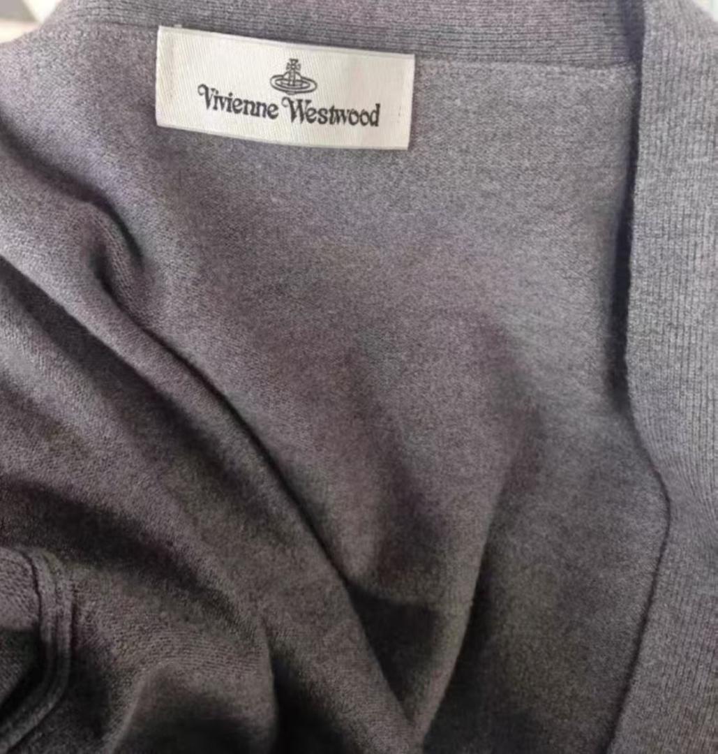 viVienNe~westWoOd オーブ刺繍 V ネックカーディガン rr