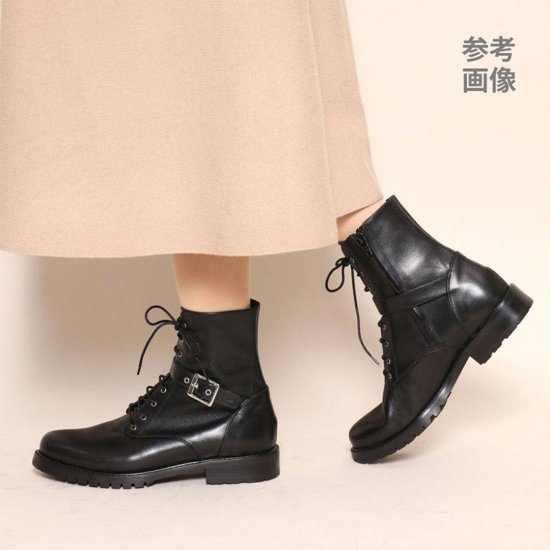 未使用【極美品】ファビオルスコーニ ワーク／エンジニアブーツ 本革 サイドジップ