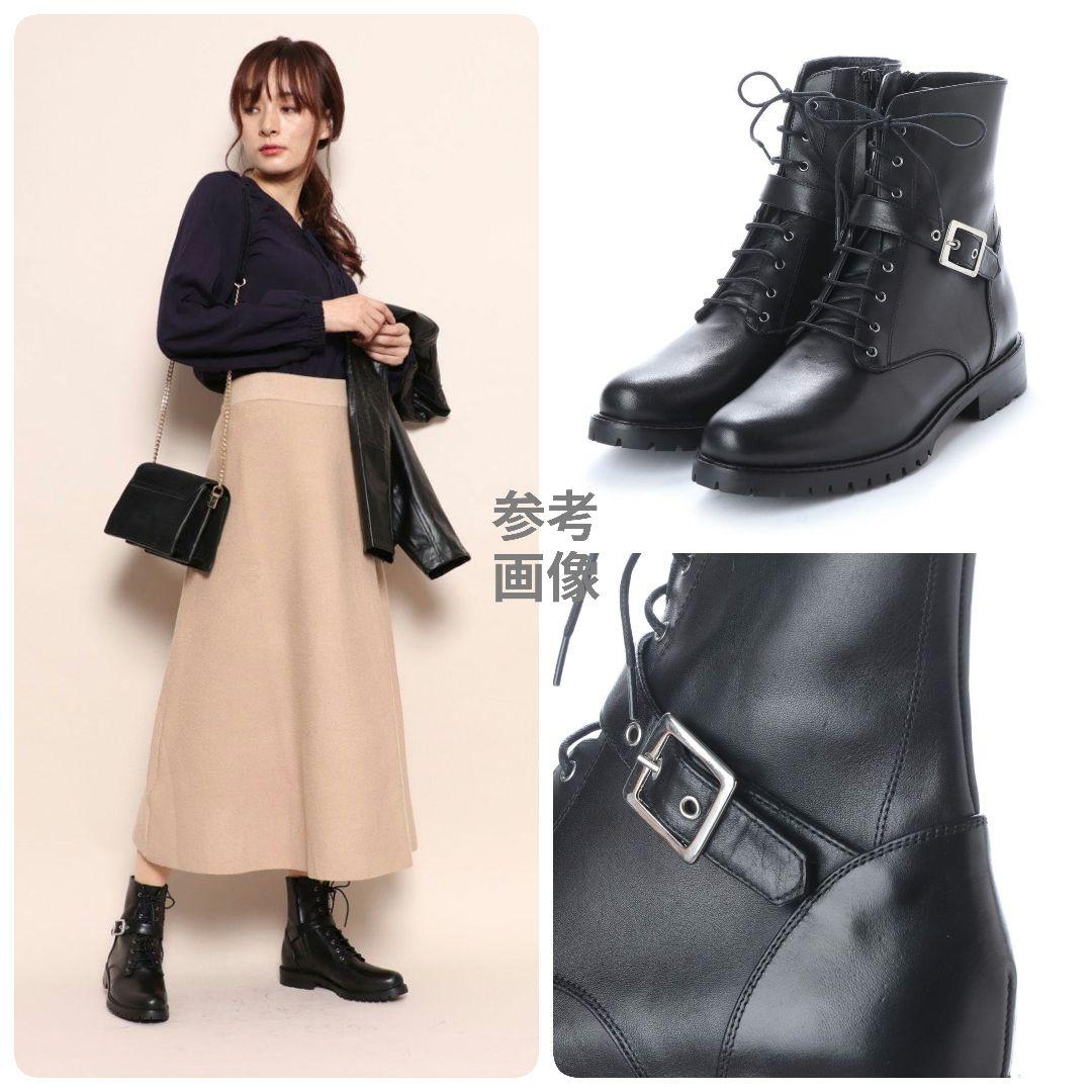 未使用【極美品】ファビオルスコーニ ワーク／エンジニアブーツ 本革 サイドジップ
