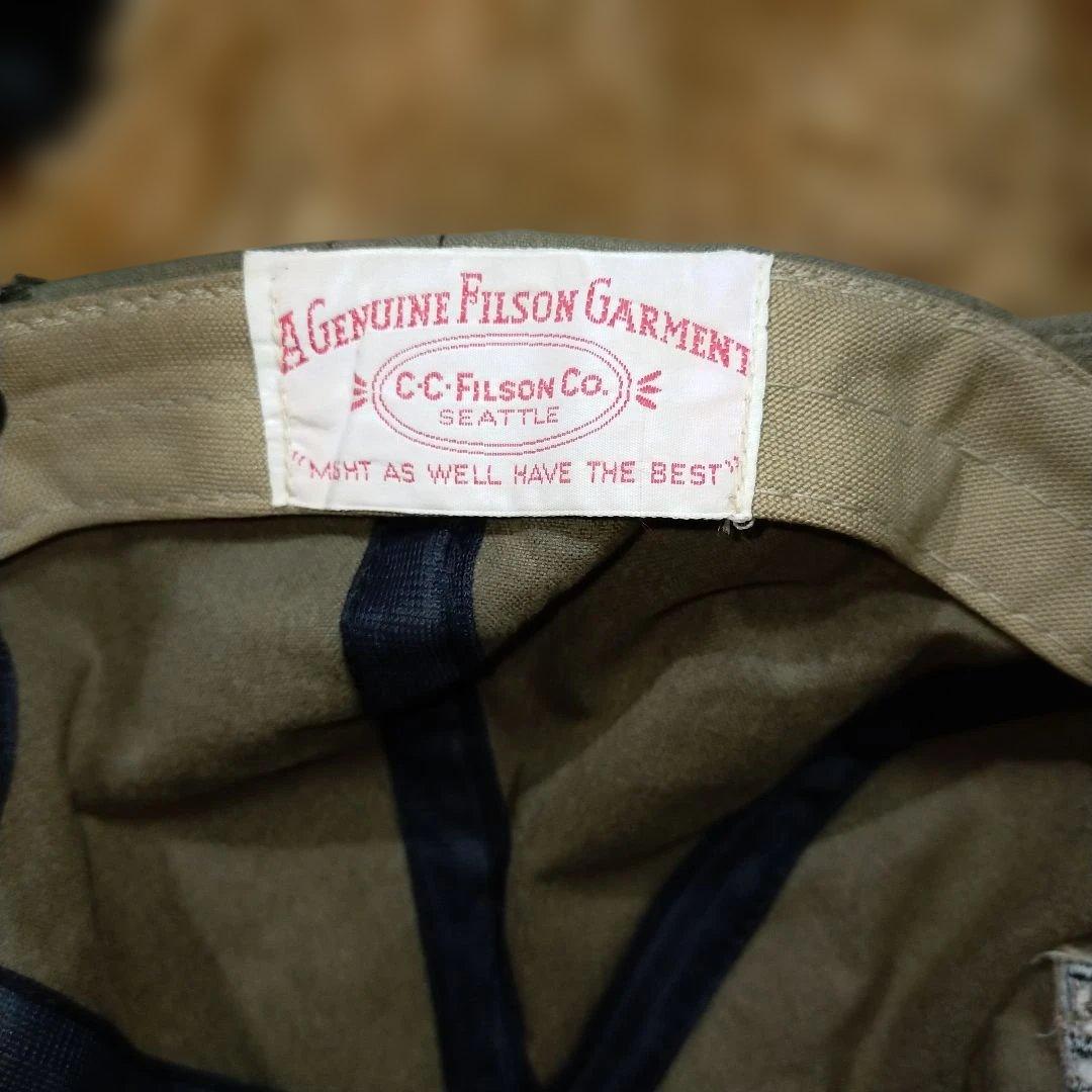 FILSON 釣り刺繍キャップ ベージュ