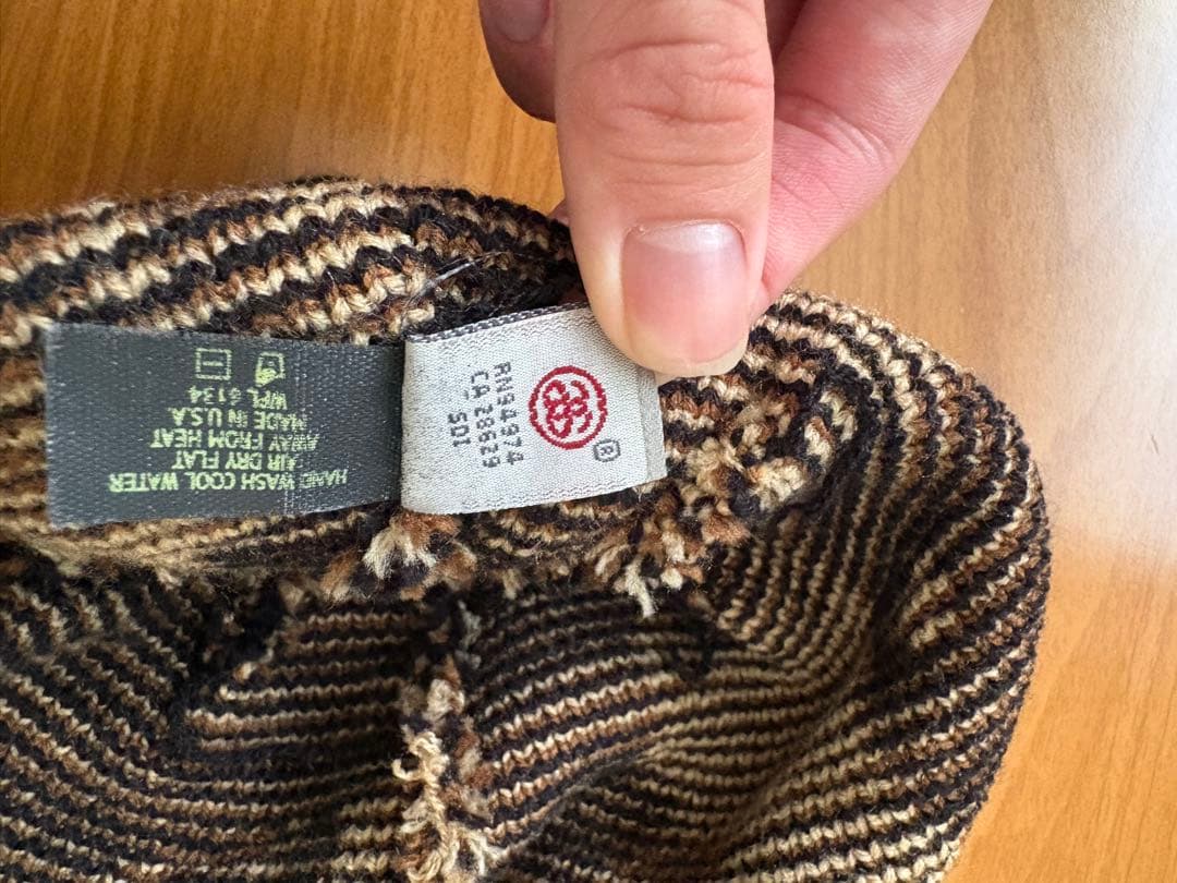 oldStussy カモフラージュ ニット帽