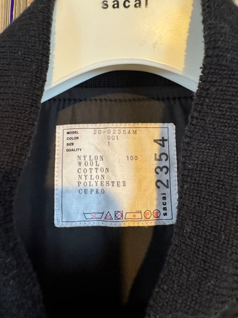 sacai 20AW ドッキングコート