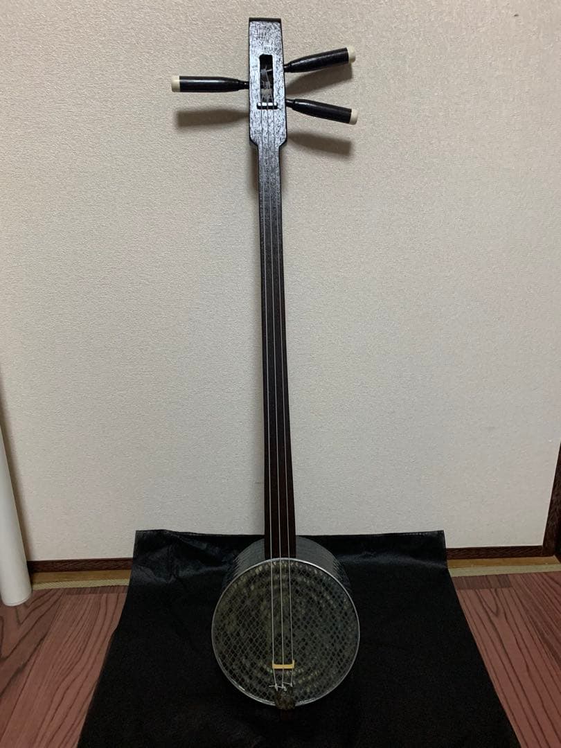 オリジナル蛇皮風　カンカラ三線