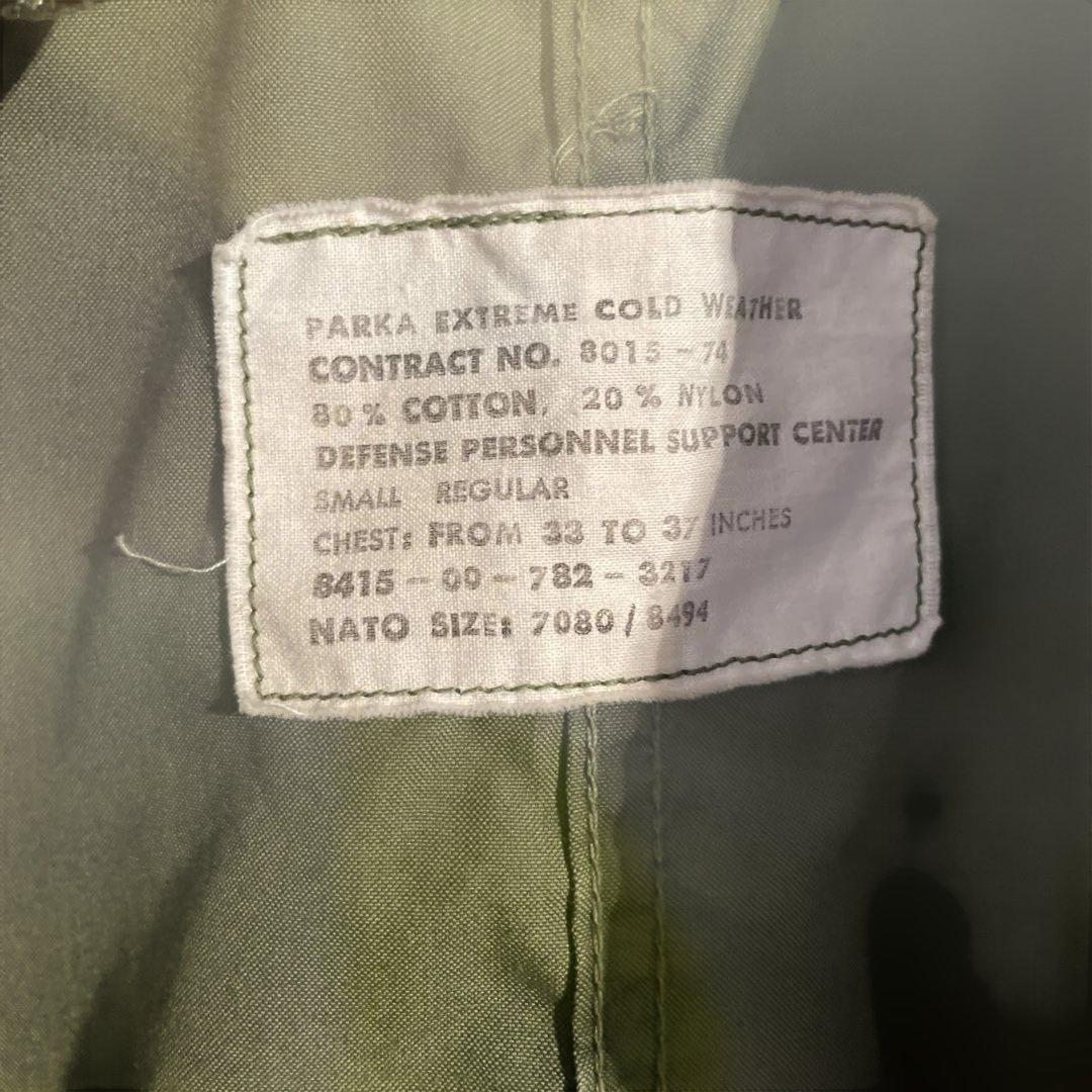 70's M65 フィッシュテールパーカー SMALL-R ビンテージ　古着