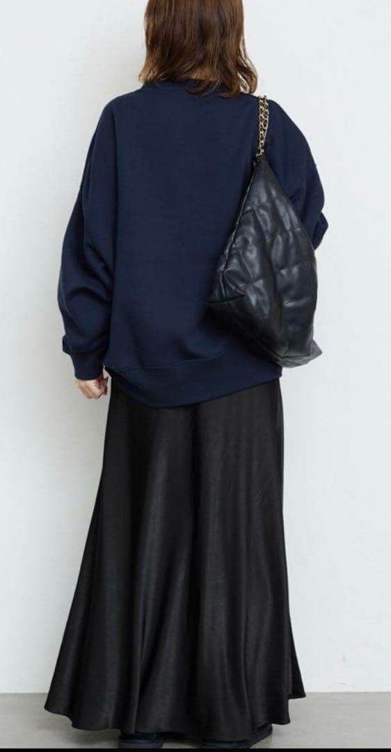 新品タグ付　スローブイエナ　SLOBE IENA グロッシーサテンフレアスカート