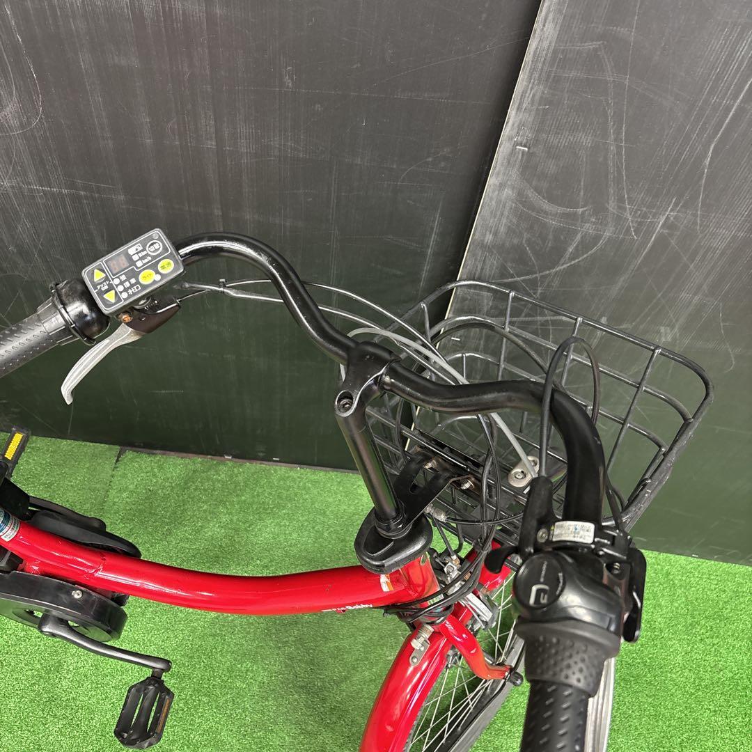 電動自転車 YAMAHA PAS Babby レッド 3人乗り対応　57