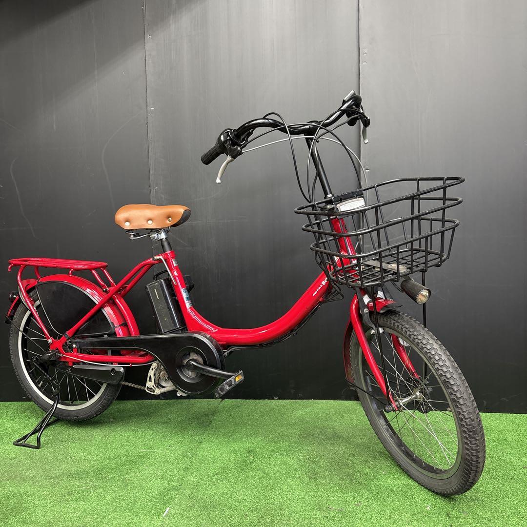 電動自転車 YAMAHA PAS Babby レッド 3人乗り対応　57