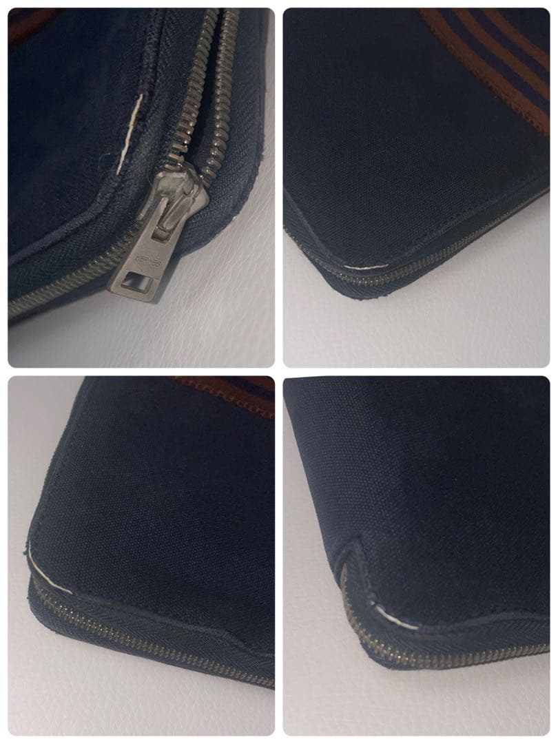 【HERMES】 エルメス パースGM エールライン 長財布 ラウンドファスナー