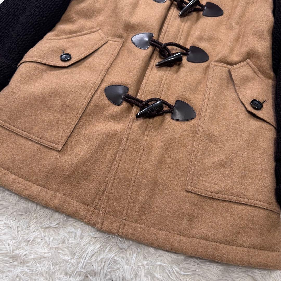 ち*ぱ様 美品✨バーバリーブラックレーベル　ダッフルコート　ノバチェック　ベージ