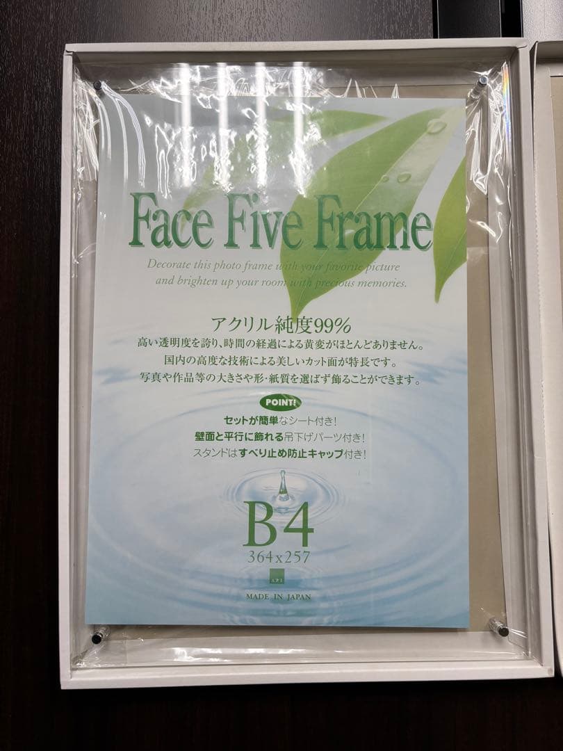 【5枚セット】Face Five Frame B4 アクリルフレーム