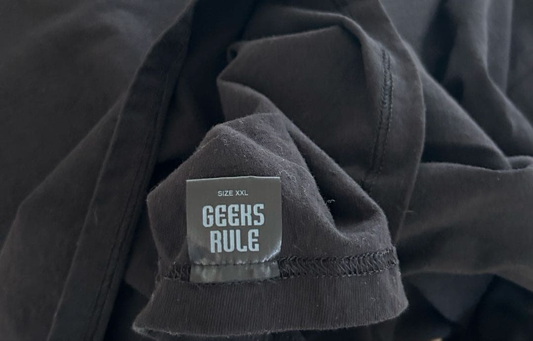GEEKS RULE SEGA COMPANY LOGO TEE 黒XXL