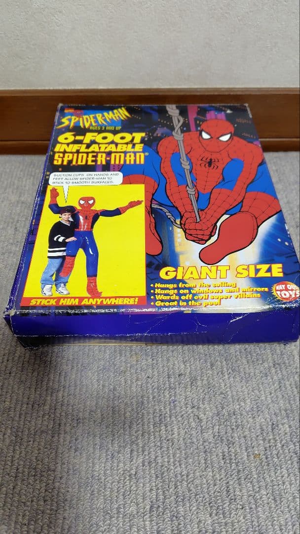 ◆スパイダーマン・等身大風船立体人形・1997年物　未開封
