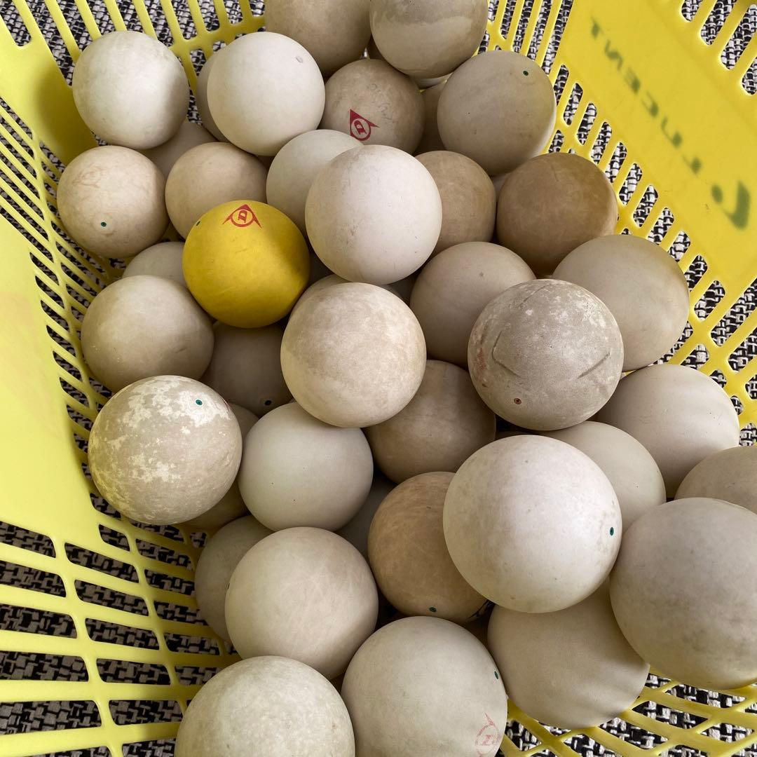【中古】ソフトテニスボール50球／カゴ無し