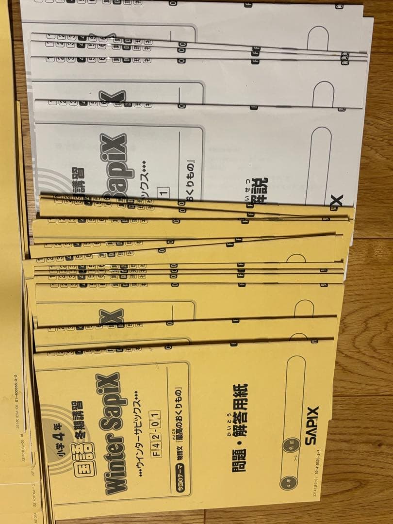 2022年度sapix 4年生 国語 daily 春期 夏期 冬期 フルセット