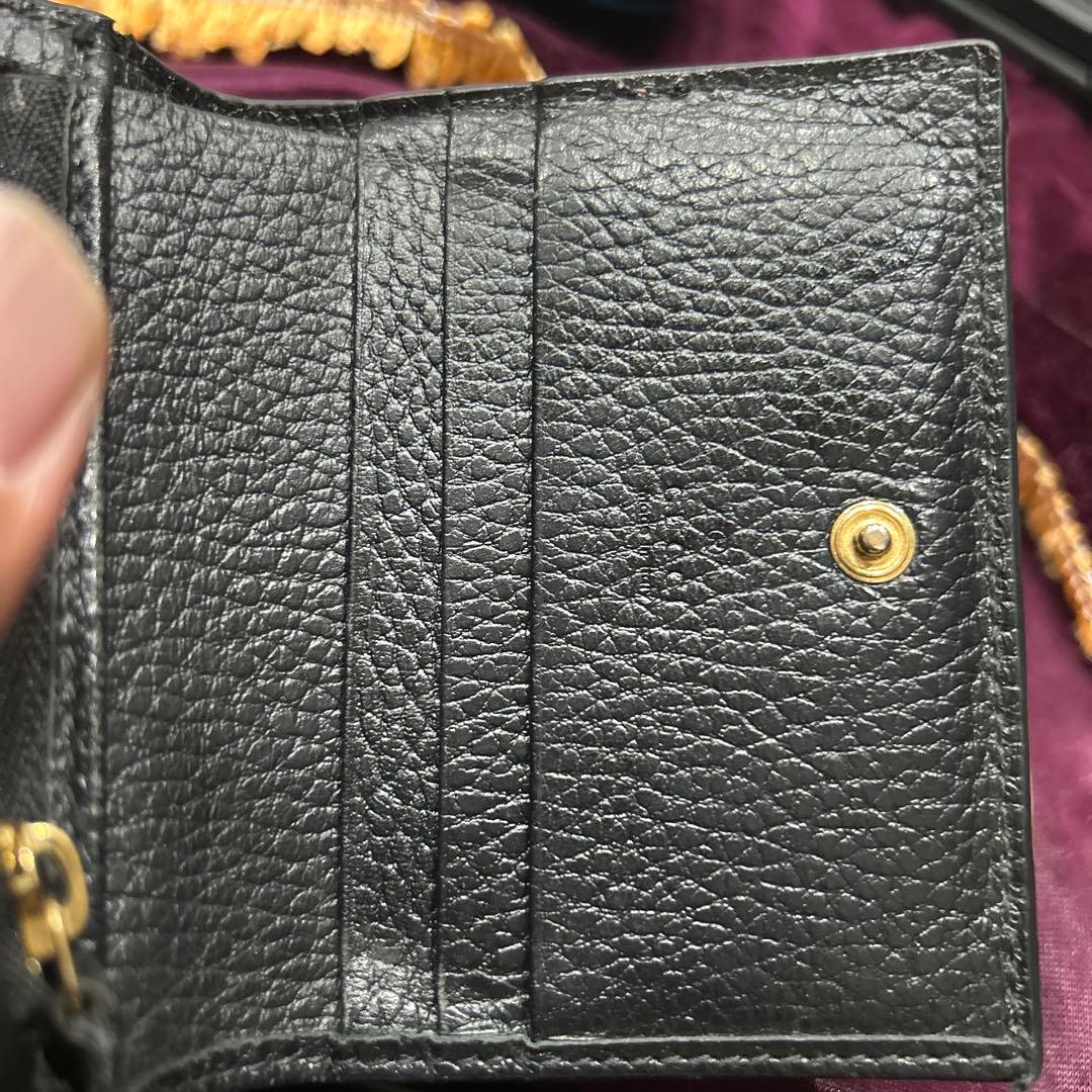 GUCCI グッチ 折り財布 マーモント GG スプリーム コンパクト