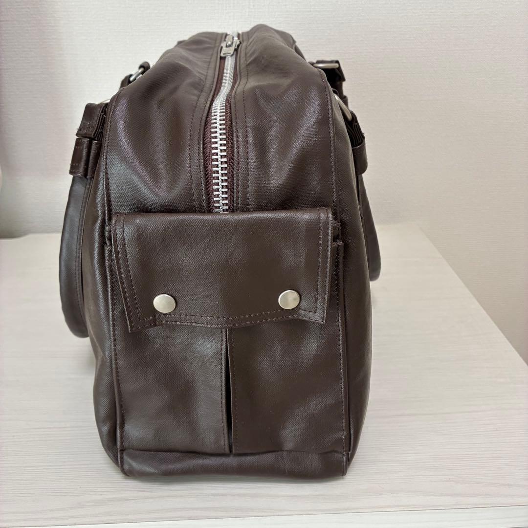 美品✨PORTER ポーター フリースタイル ボストンバッグ 肩掛け ブラウン