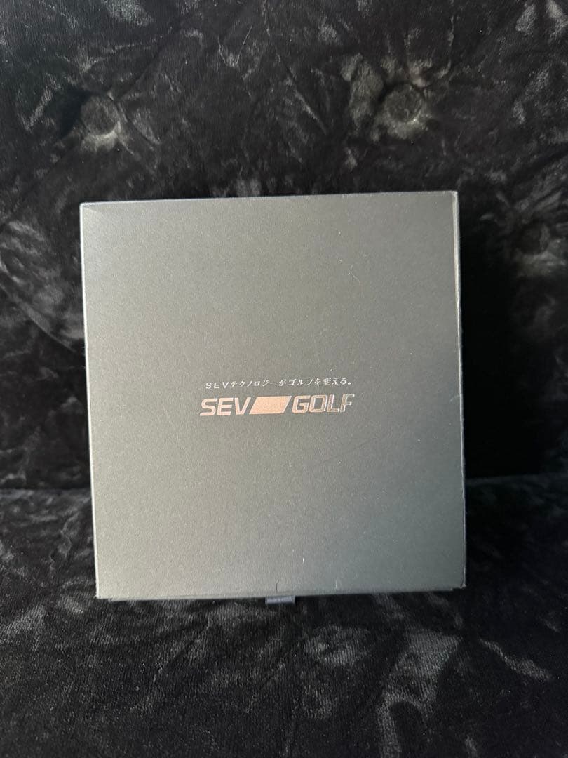 新品未使用！SEV セブGOLF クロコ調ブラックレザーベルト