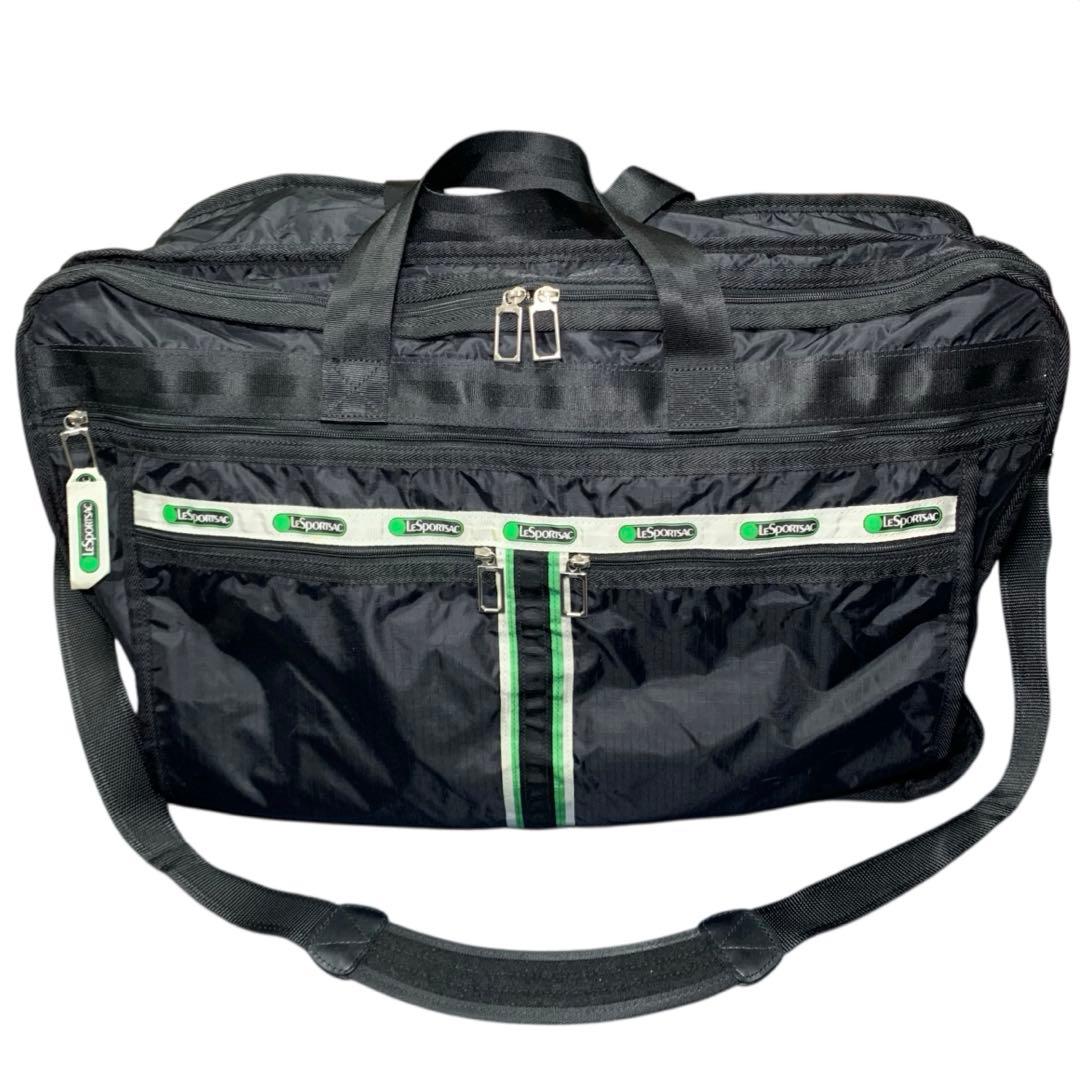 【LeSportsac】 レスポートサック ブラック ボストンバッグ トラベル