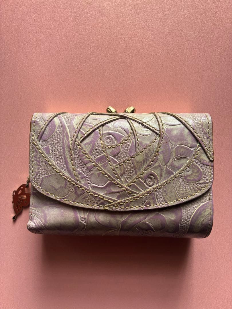 『美品』ANNA SUI 二つ折りがま口財布