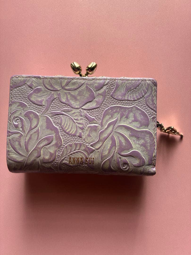 『美品』ANNA SUI 二つ折りがま口財布