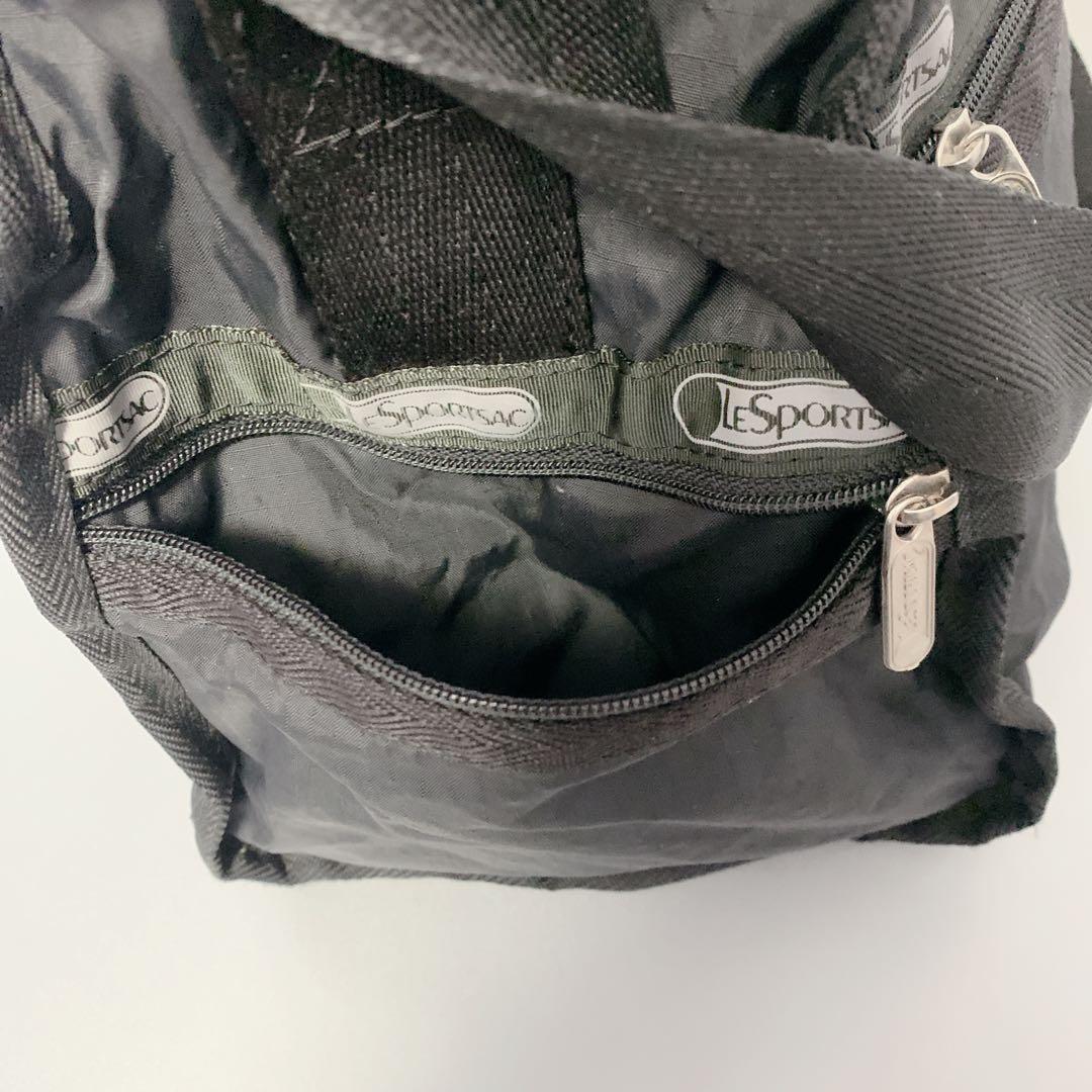 ✨極美品 LeSportsac 2way ボストンバッグ ブラックLG ポーチ付