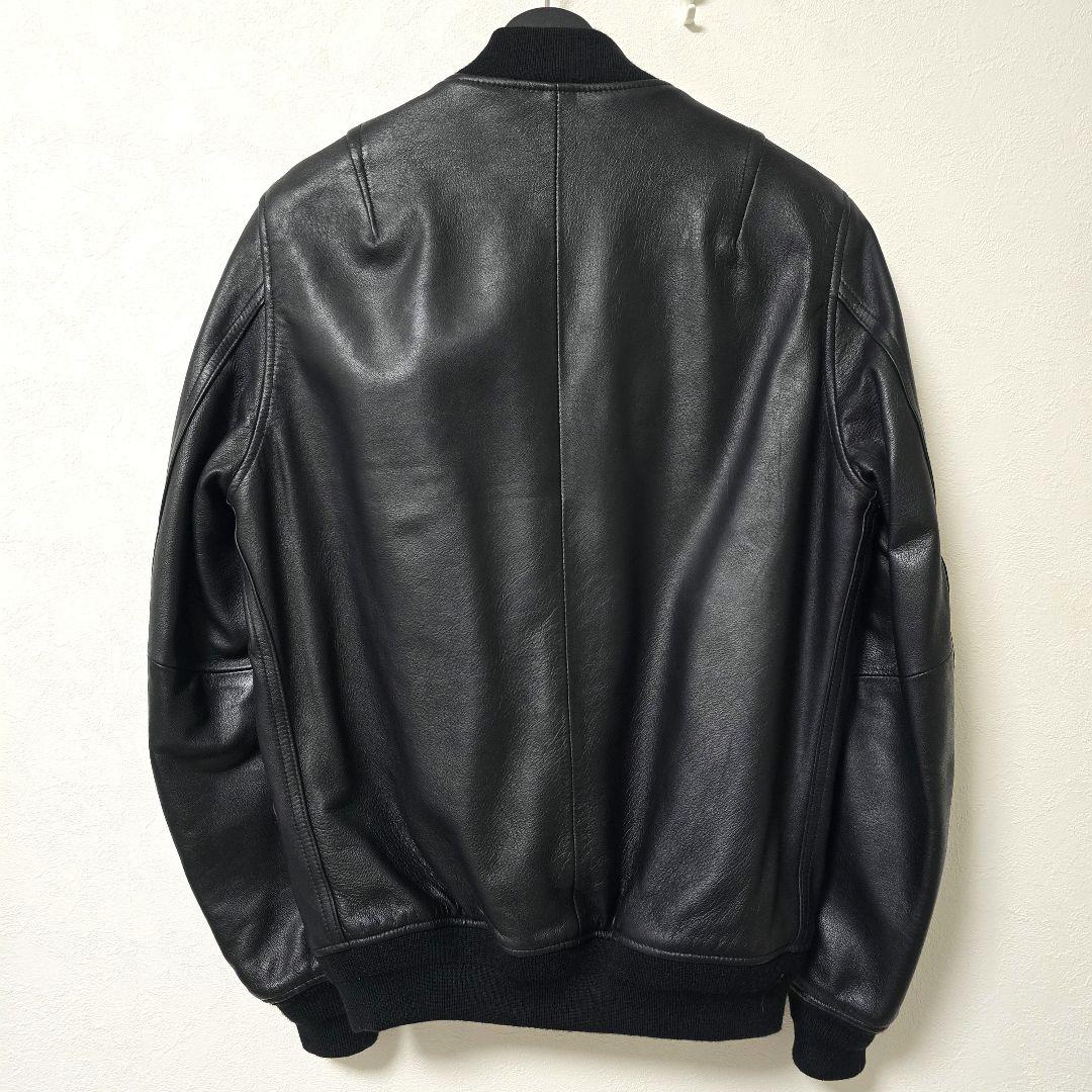 羊革 MA-1 レザージャケット PINEAL JET LEATHER 日本S
