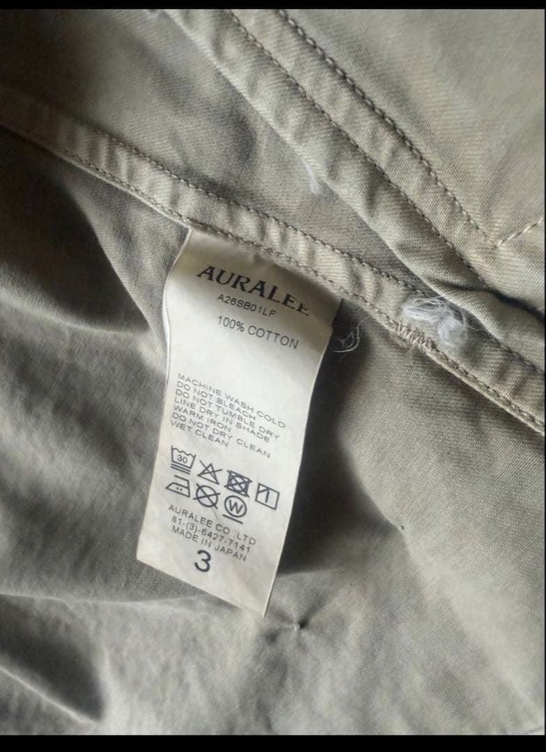26ss GARMENT-DYED FINX LIGHT CHINO サイズ3