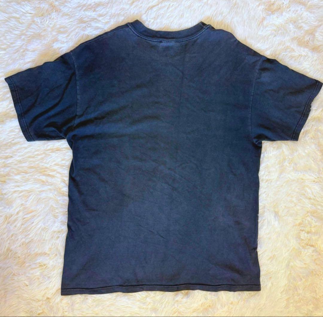 90s Hanes BEEFY-T ゴッホ アートフェードブラック ビンテージ