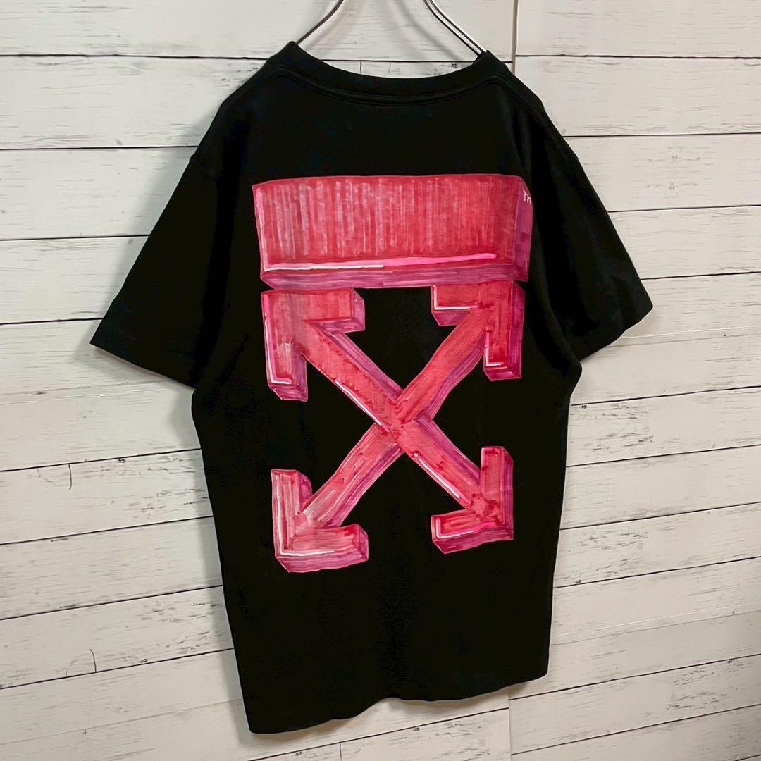1【即完売モデル】オフホワイト☆マーカー クロスアロー Tシャツ☆即完 197