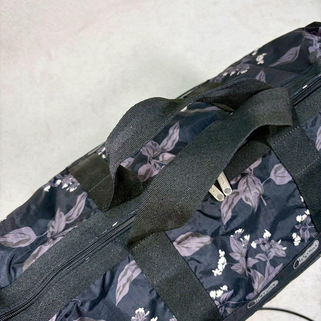 【美品✨】レスポートサック ボストンバッグ 2way ラージサイズ 花柄　大容量