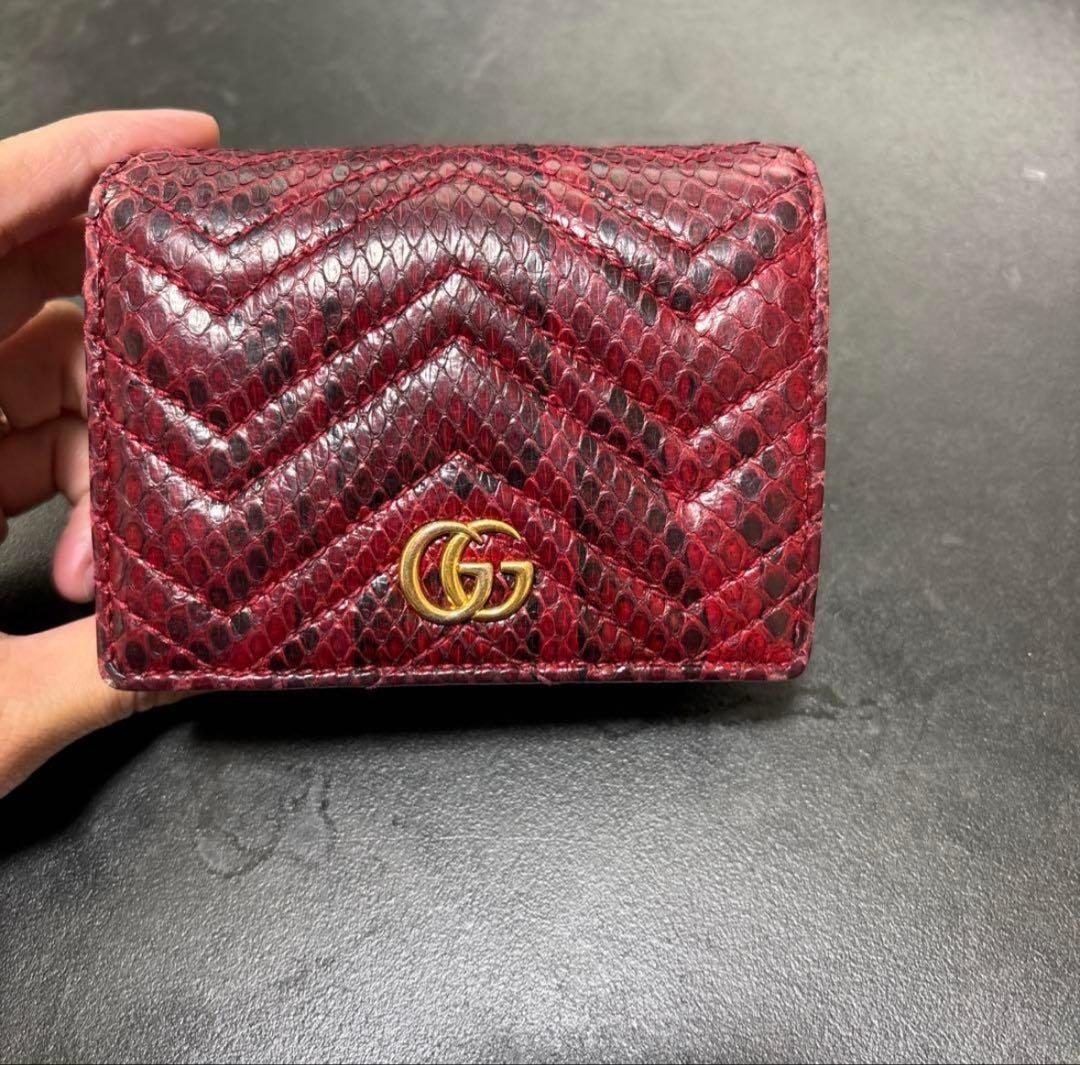 グッチ財布パイソン　グッチggマーモント