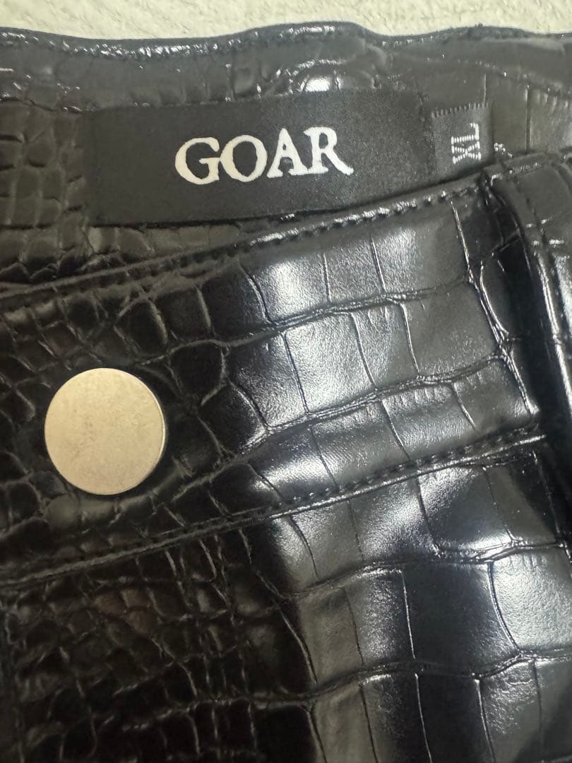 レア goar.archive クロコ black pants