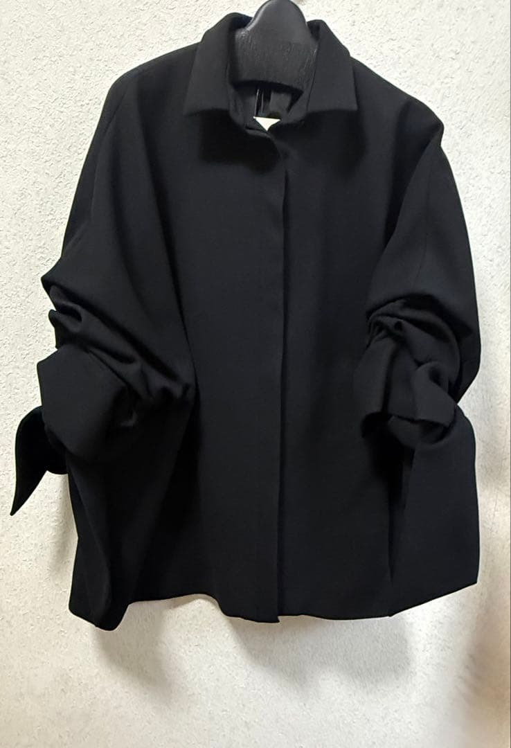 パハマン　pachman RIBBON SHIRTS リボンシャツ　黒
