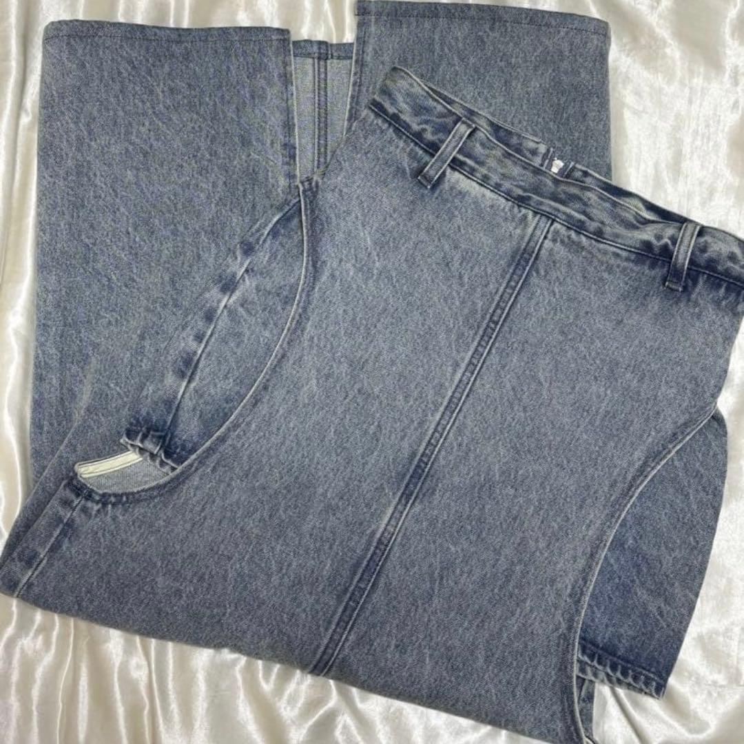 【CLANE】CIRCLE CUT LAYERED DENIM SKIRT
