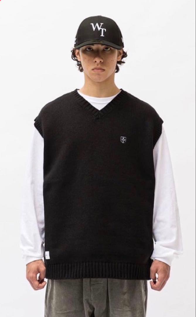 WTAPS DITCH/VEST/ACRYLIC. CRST ニット ベスト