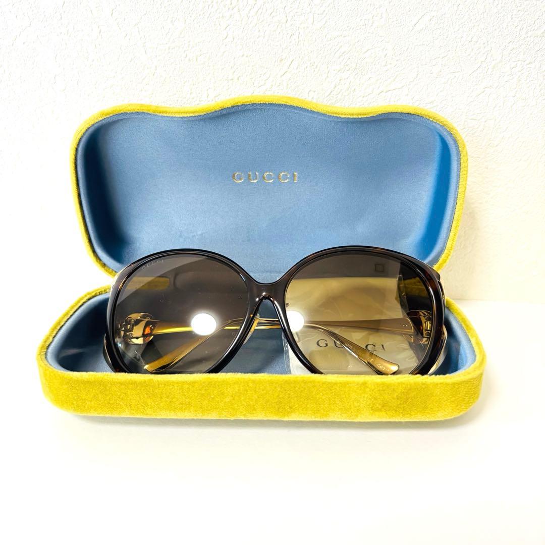 レディース サングラス GUCCI グッチ UVカット 紫外線カット ケース付き
