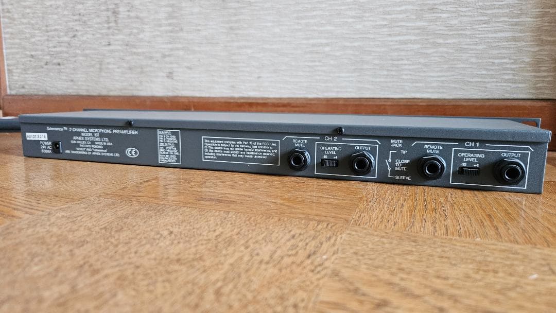 APHEX Model 107 2チャンネルマイクプリアンプ