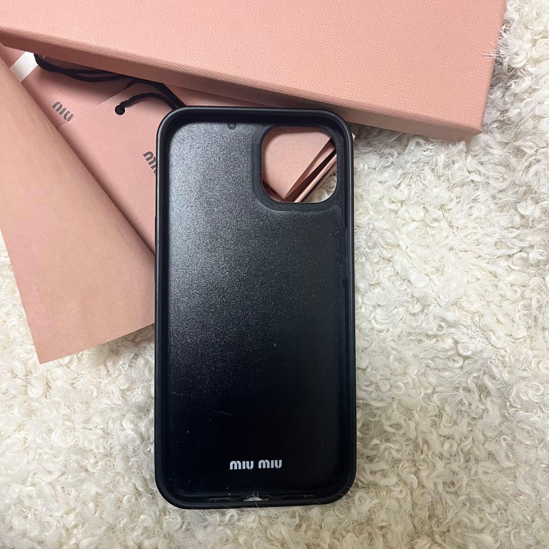 miu miu iPhone13ケース Black