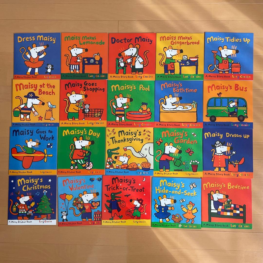 Maisy メイシーちゃん英語絵本 教材ステッカー付き　洋書36冊
