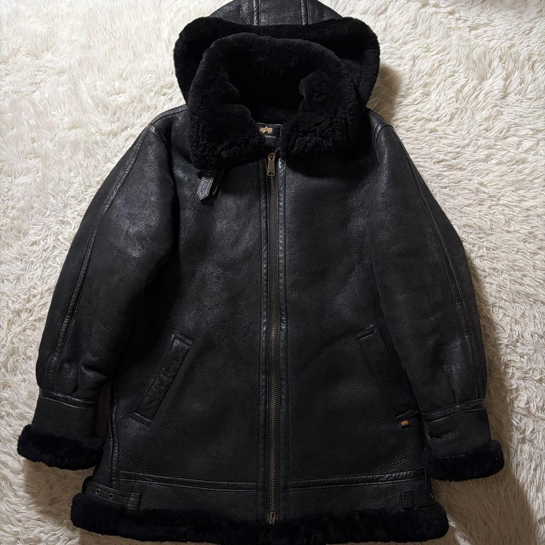 ご*り様 美品/希少モデル■ ALPHA INDUSTRIES B-3 ブラック